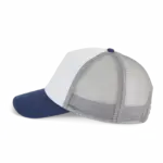 PS_KP240-S_WHITE-MOODINDIGO-FROSTGREY - Hidalgo-werbeartikel Truckerpet met 5 panelen van canvaskatoen - K-up Gold Label, white / mood indigo / frost grey — productfoto 16
