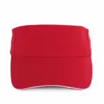 Sportieve katoenen zonneklep, classic red / white — productfoto 6