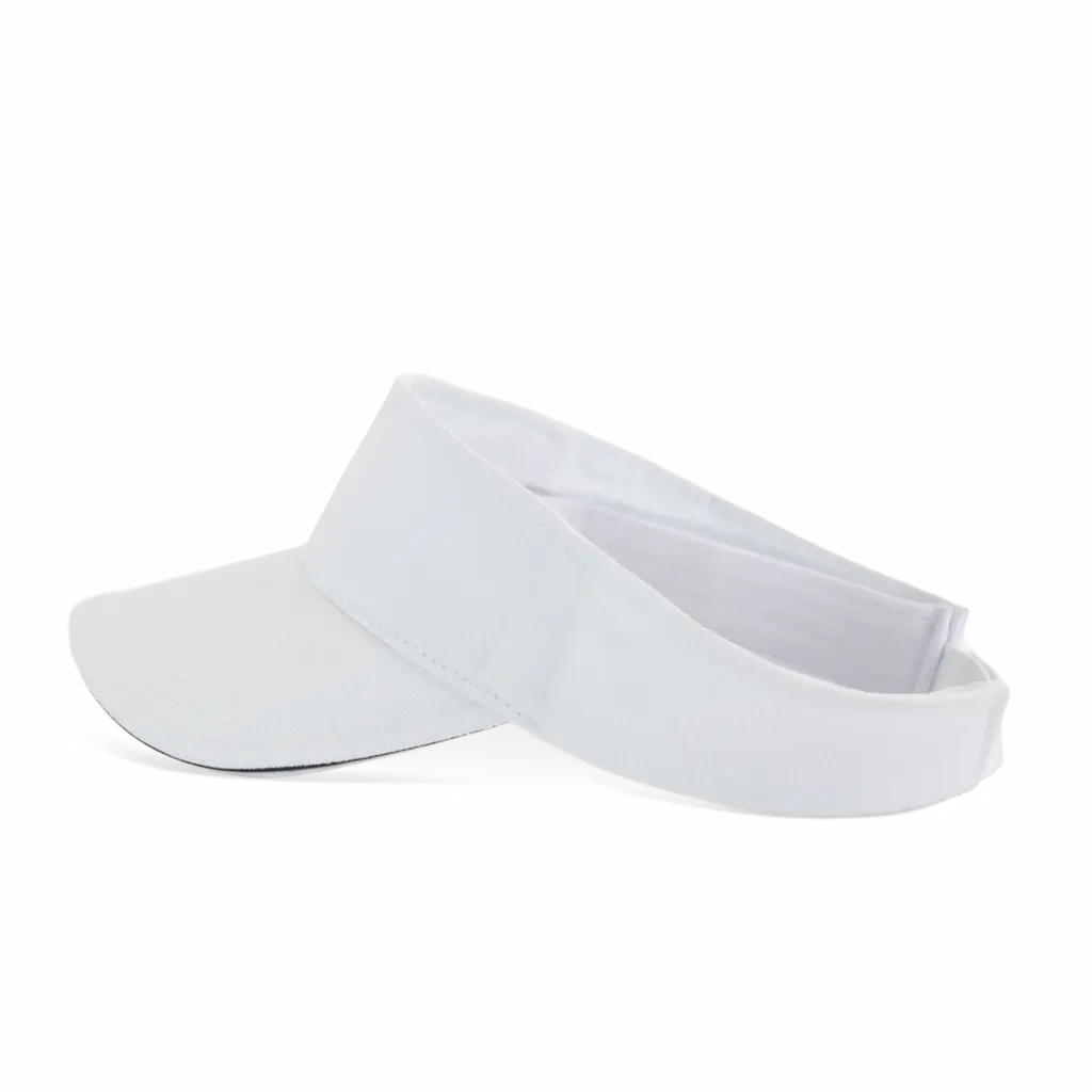 Sportieve katoenen zonneklep, white / navy — productfoto 7