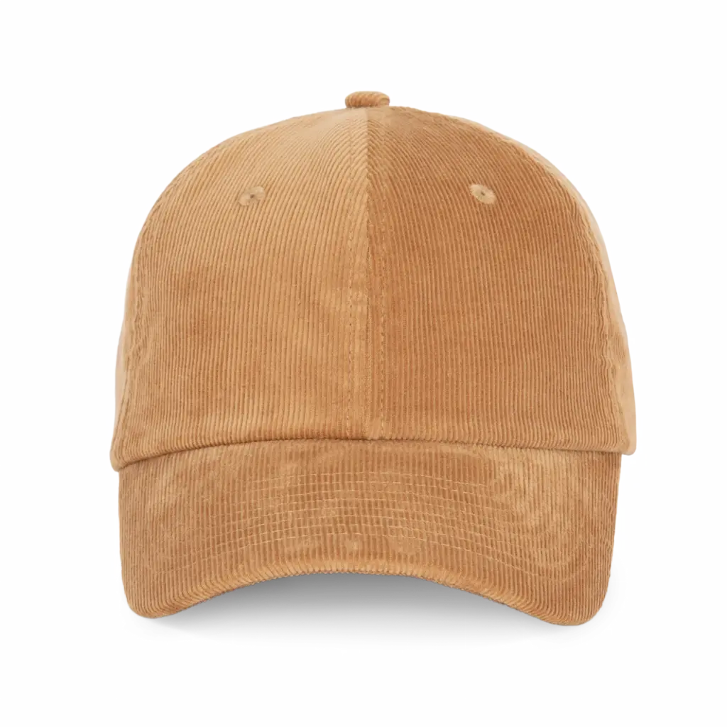 KP256 - Fluwelen pet met laag profiel, amber brown