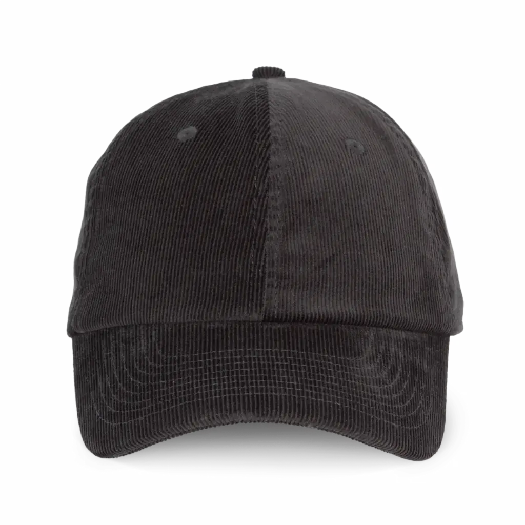 KP256 - Fluwelen pet met laag profiel, black — productfoto 2