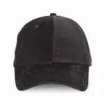 KP256 - Fluwelen pet met laag profiel, black — productfoto 2