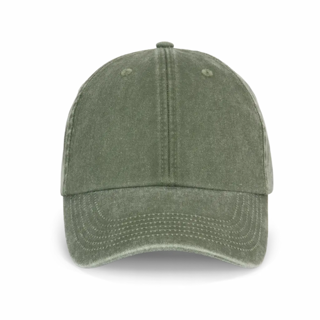 KP257 - Pet in vintage-stijl, washed olive drab — productfoto 6