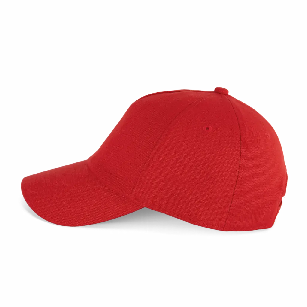 Canvaskatoenen pet met 5 panelen - K-up Gold Label, crimson red — productfoto 7