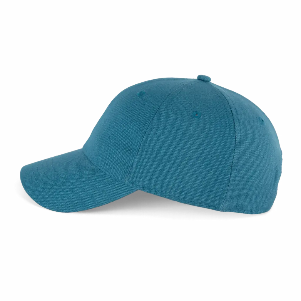 PS_KP358-S_CADETBLUE - Hidalgo-werbeartikel Canvaskatoenen pet met 6 panelen - K-up Gold Label, cadet blue — productfoto 6