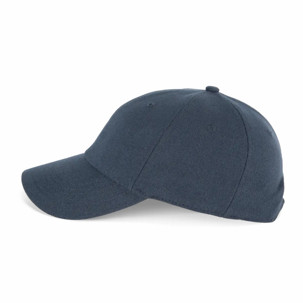 PS_KP358-S_NAVY - Hidalgo-werbeartikel Canvaskatoenen pet met 6 panelen - K-up Gold Label, navy — productfoto 11