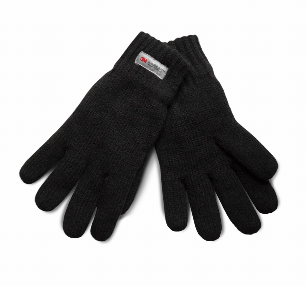 Gebreide handschoenen Thinsulate™, black — productfoto 2