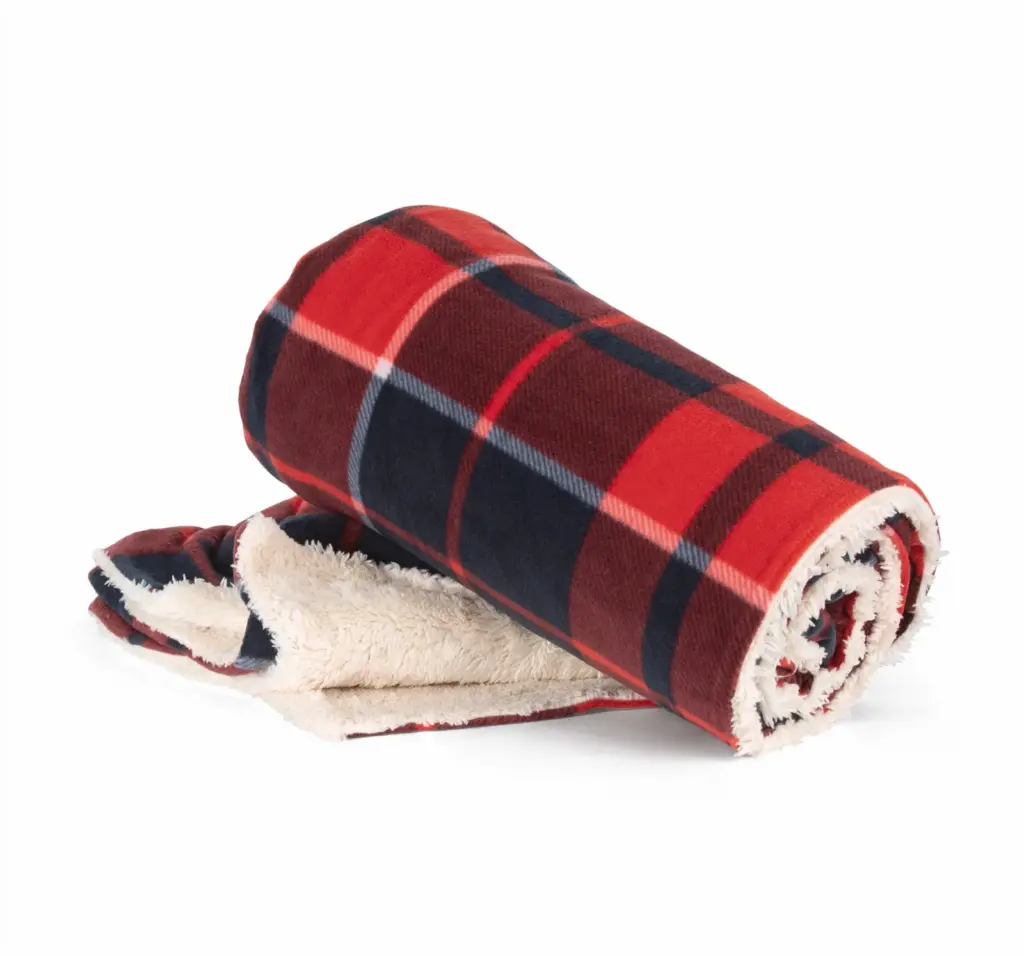 Plaid van sherpa
