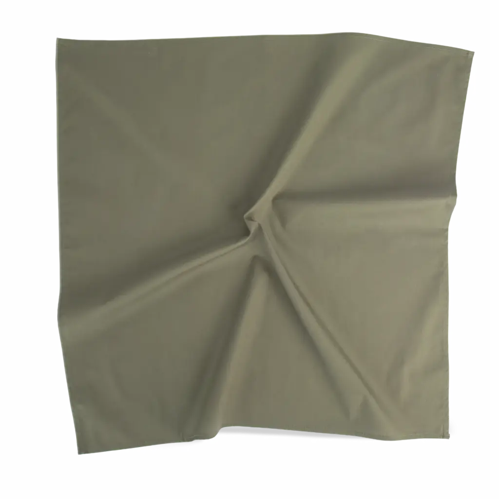 Vierkante bandana, olive khaki — productfoto 12