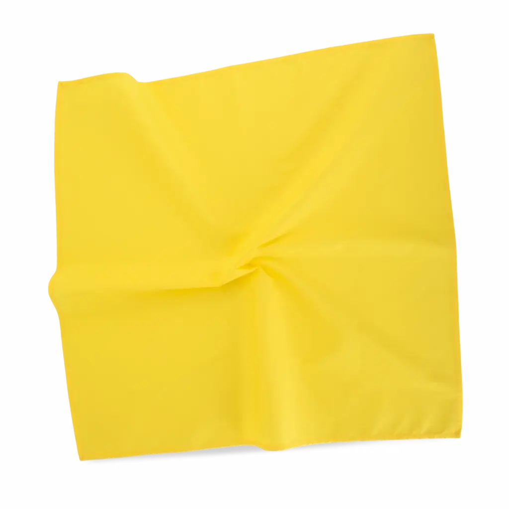Vierkante bandana, peppy yellow — productfoto 13