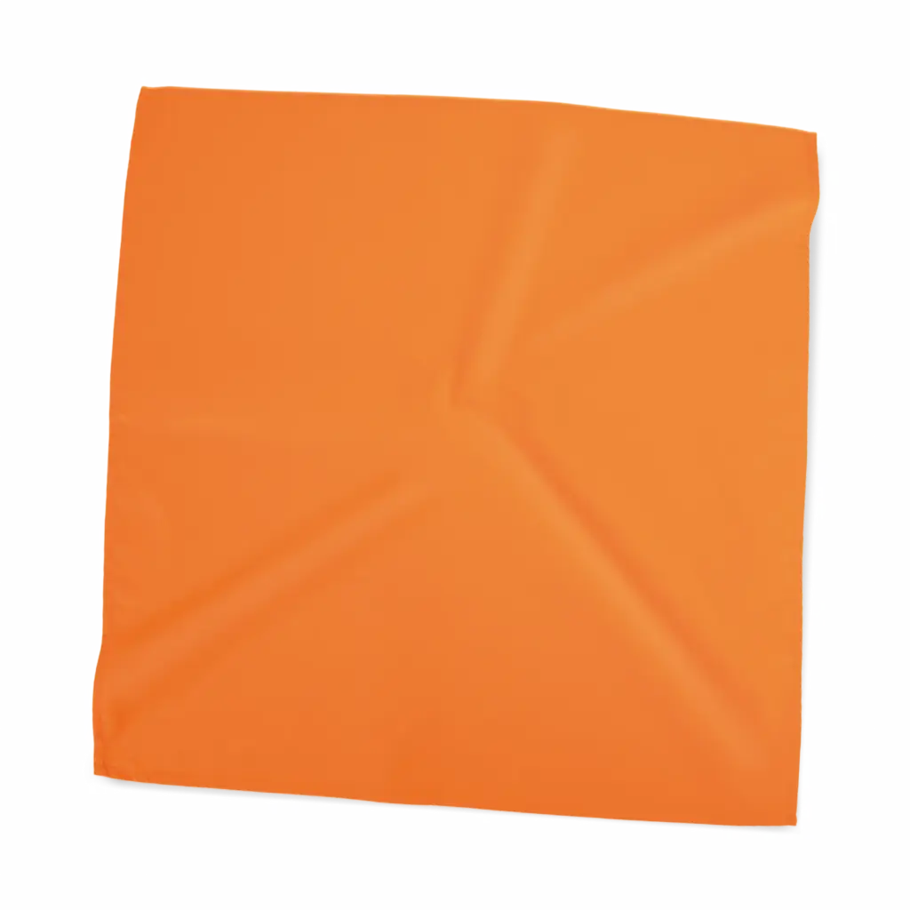 Vierkante bandana, sun orange — productfoto 16