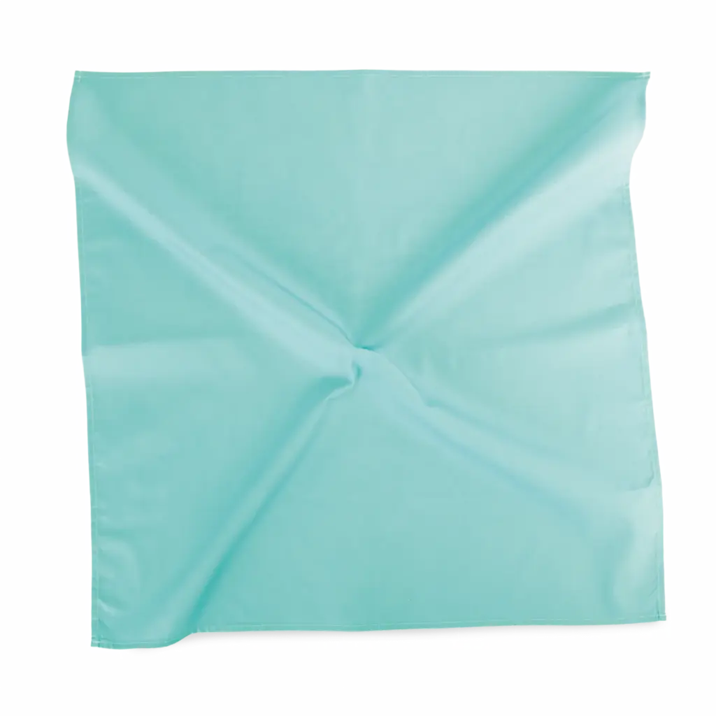 Vierkante bandana, turquoise green — productfoto 18