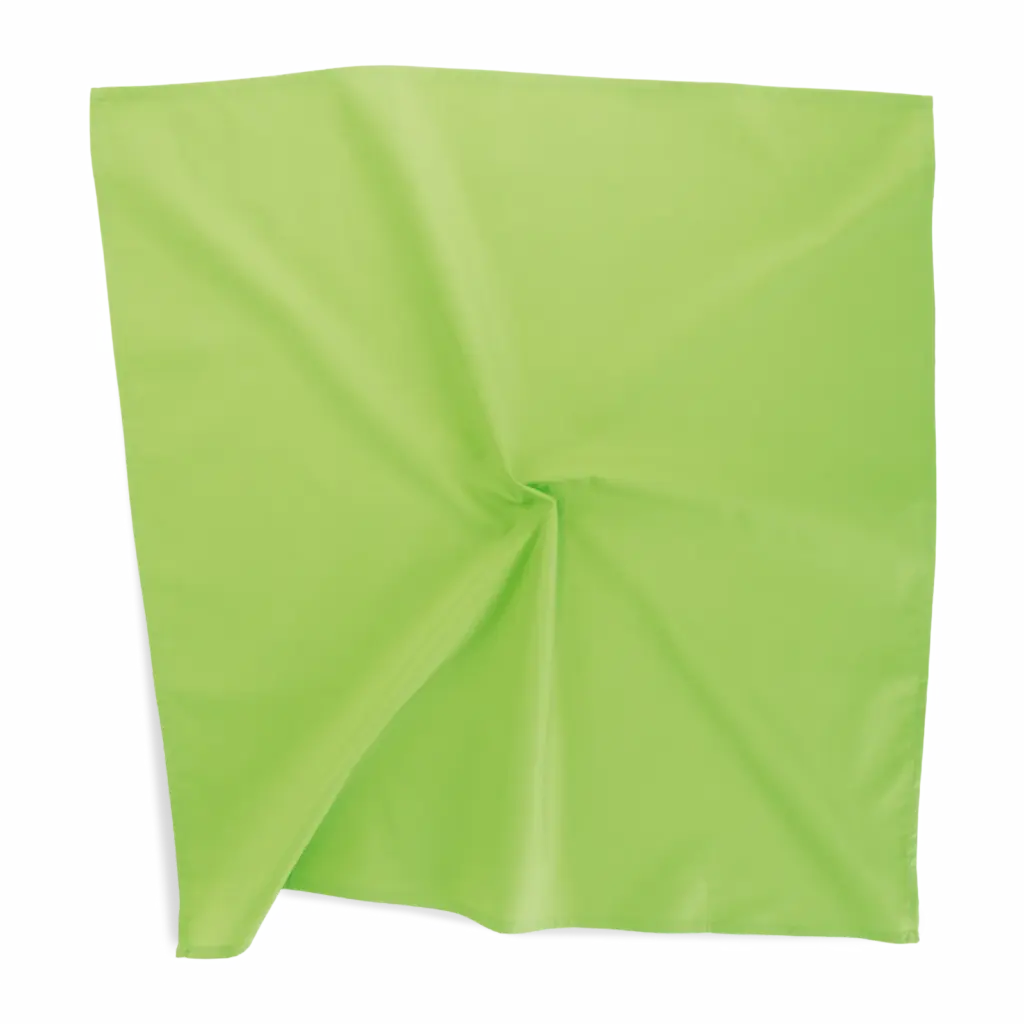 Vierkante bandana, vibrant green — productfoto 19