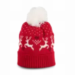Rendier kerstmuts, cherry red / natural — productfoto 5