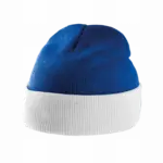 PS_KP514_ROYALBLUE-WHITE - Hidalgo Tweekleurige Muts Met Omslag, royal blue / white — productfoto 10