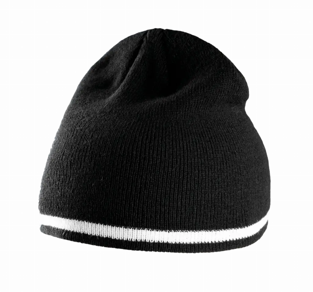 Muts Met Gecontrasteerd Boord, black / white / black — productfoto 5