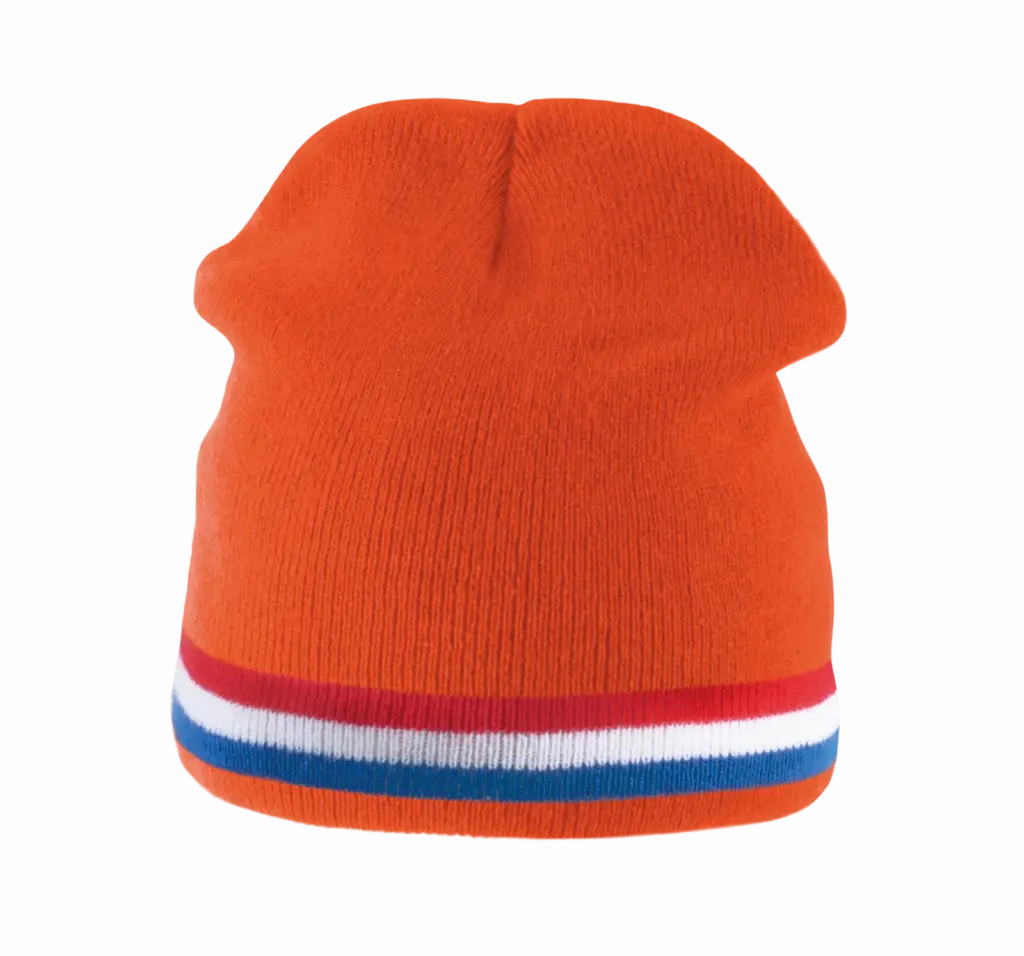 Muts Met Gecontrasteerd Boord, orange/red/white/cobalt blue — productfoto 10