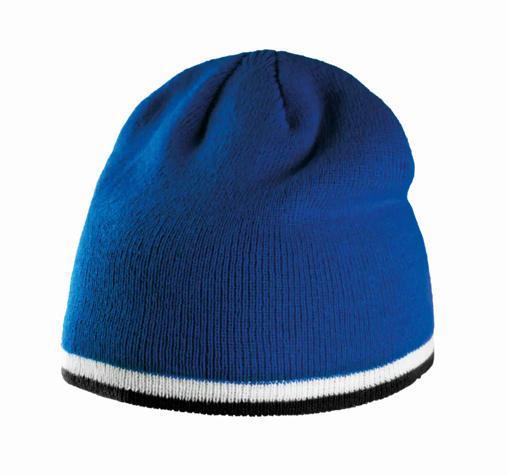 Muts Met Gecontrasteerd Boord, royal blue / white / black — productfoto 12
