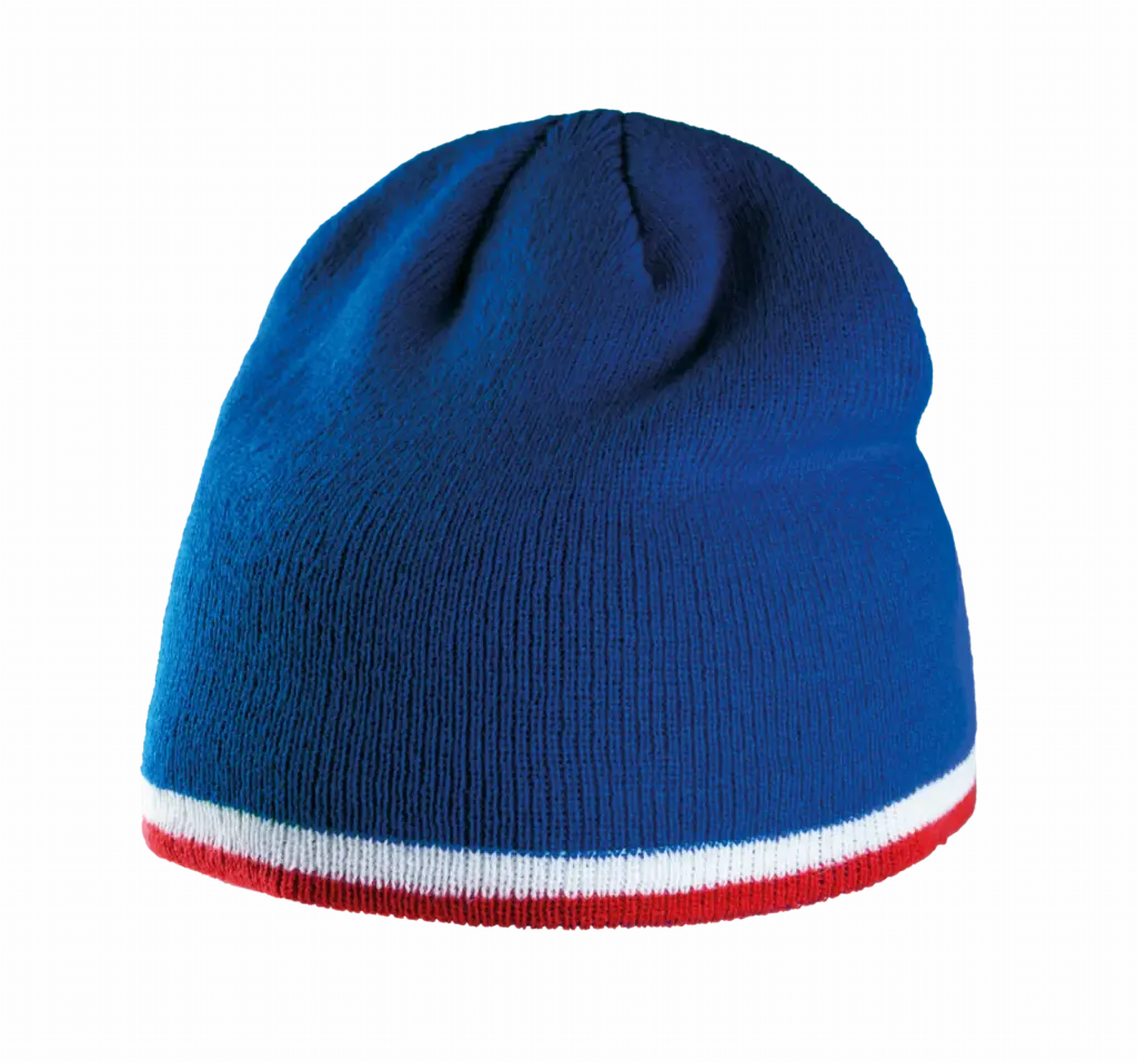 Muts Met Gecontrasteerd Boord, royal blue / white / red — productfoto 13
