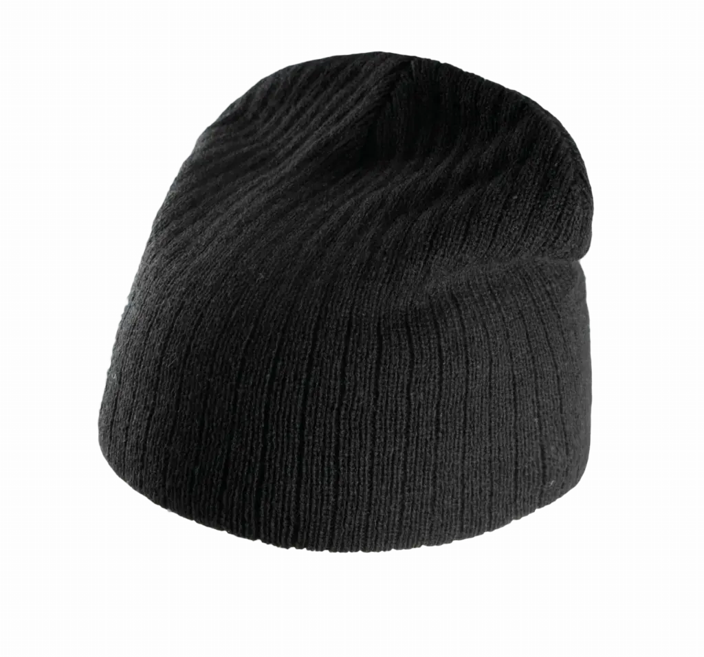 PS_KP517_BLACK - Hidalgo Geribbelde gebreide muts, black — productfoto 5