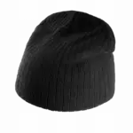 Geribbelde gebreide muts, black — productfoto 5
