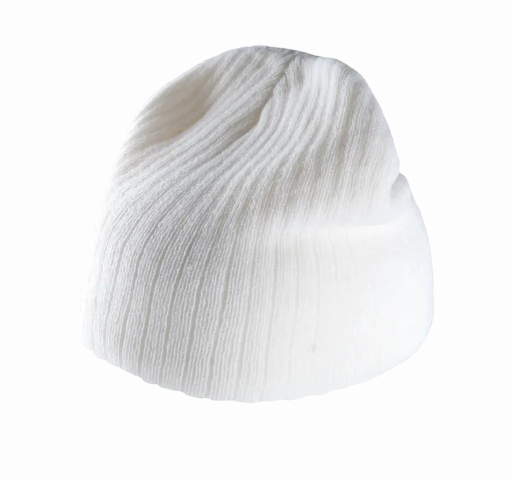 PS_KP517_WHITE - Hidalgo Geribbelde gebreide muts, white — productfoto 9