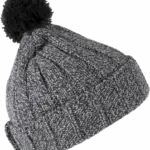 Pomponmuts met omslag, grey melange / dark grey — productfoto 8