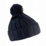 Pomponmuts met omslag, navy — productfoto 9