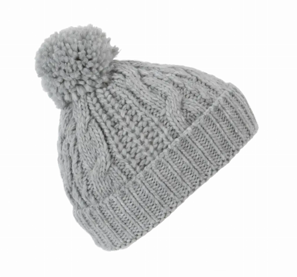 Gebreide muts, alloy grey heather — productfoto 5