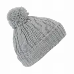 Gebreide muts, alloy grey heather — productfoto 5