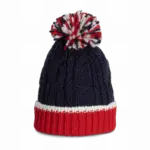 Gebreide muts, red / white / navy — productfoto 8