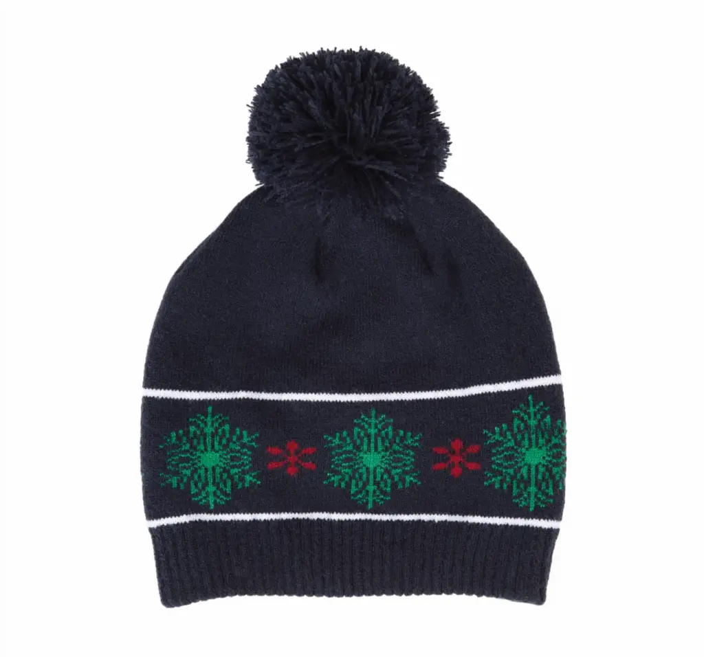 Muts met kerstmotieven