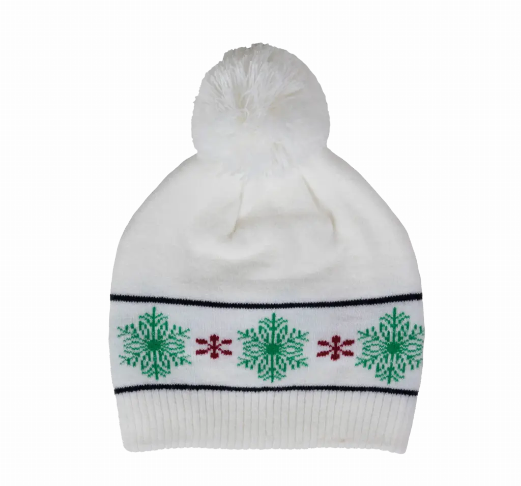 Muts met kerstmotieven, off white — productfoto 7