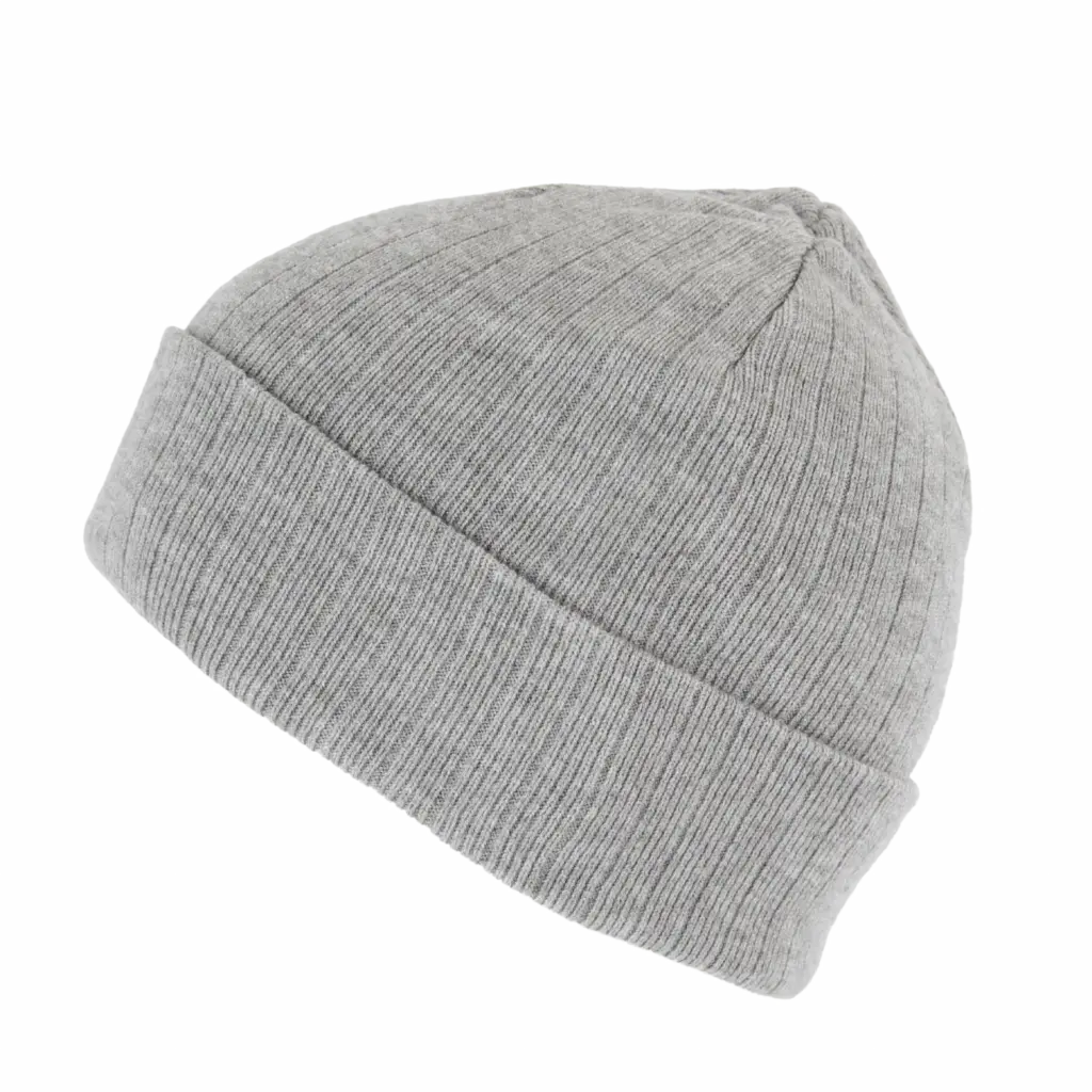 Gebreide muts - K-up Gold Label, ashen grey heather — productfoto 5