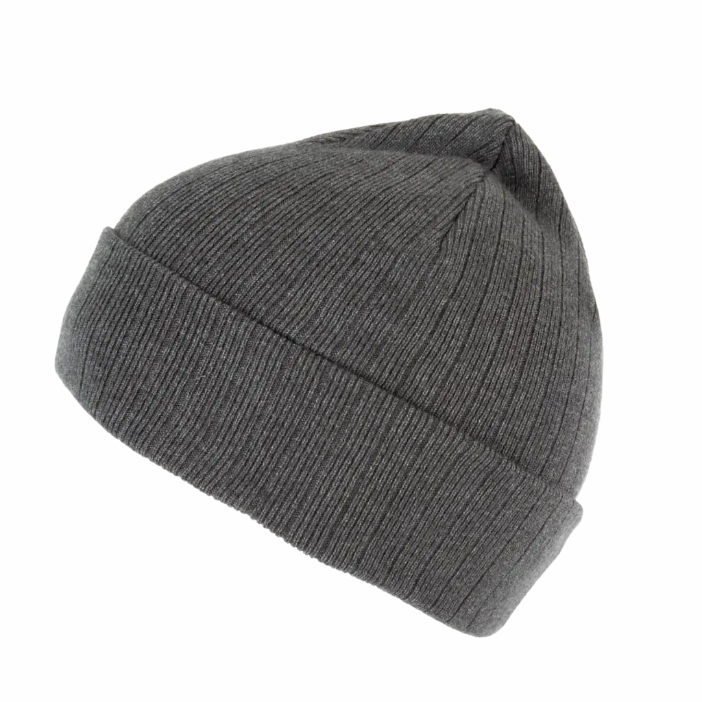 Gebreide muts - K-up Gold Label, deep grey heather — productfoto 8