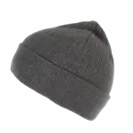 Gebreide muts - K-up Gold Label, deep grey heather — productfoto 8