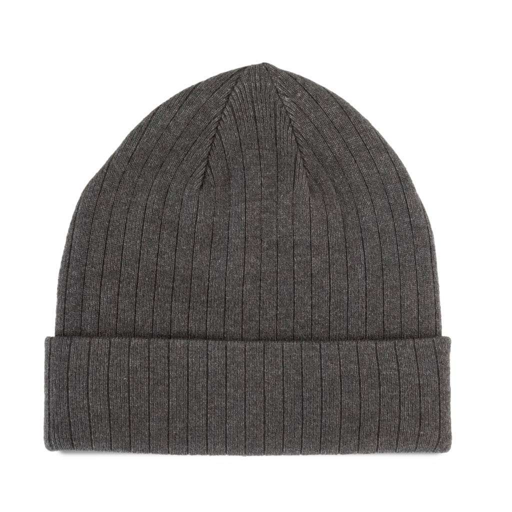 Gebreide muts - K-up Gold Label, deep grey heather — productfoto 9