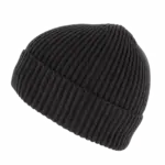 Gebreide muts met omslag - K-up Gold Label, black — productfoto 6