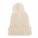 Muts met pompon, ecru — productfoto 7