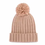 Muts met pompon, old rose — productfoto 9