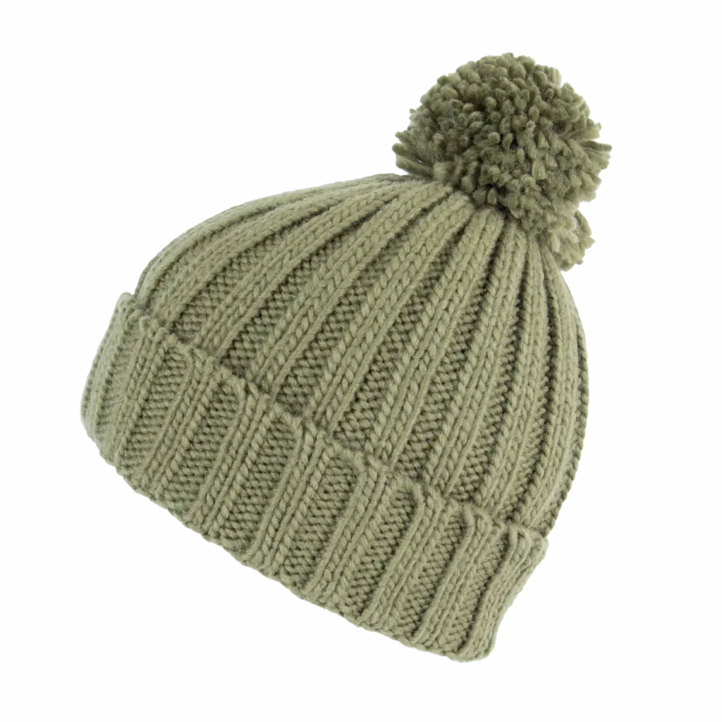 PS_KP563-S_WARMOLIVE - Hidalgo Muts met pompon, warm olive — productfoto 9