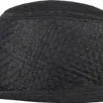 Strohoed in retro Panama-stijl, black — productfoto 5