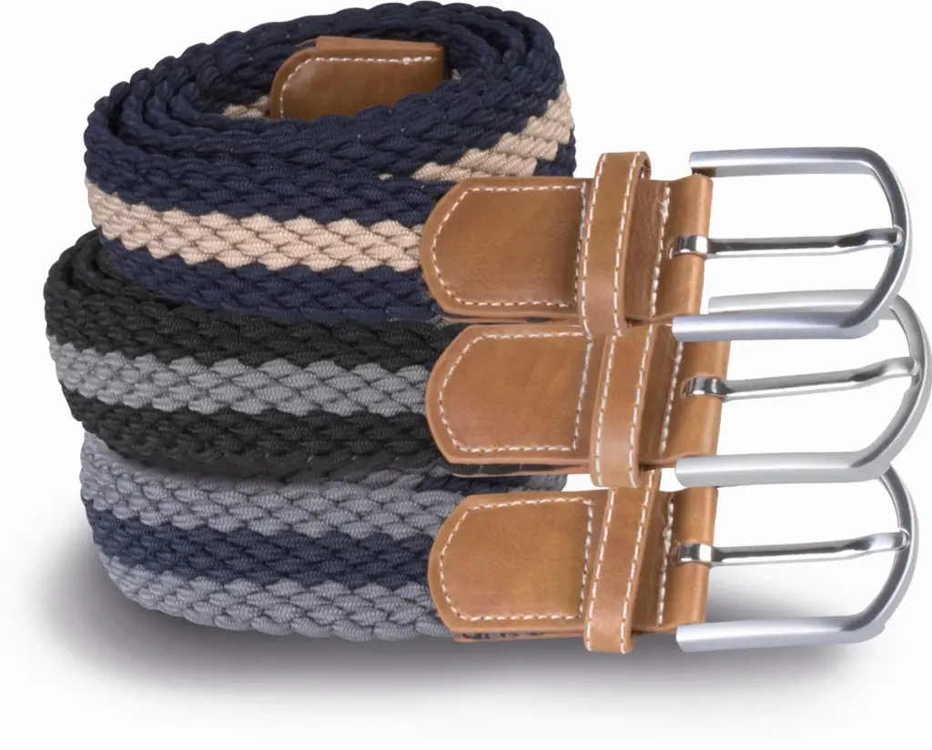 Elastische gevlochten riem