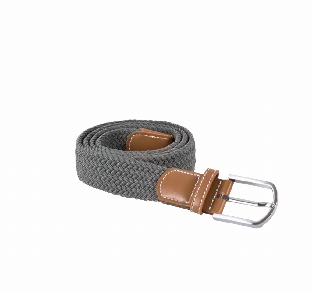 PS_KP805_DARKGREY - Hidalgo Elastische gevlochten riem, dark grey — productfoto 7