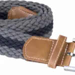 PS_KP805_MIDGREY-NAVY - Hidalgo Elastische gevlochten riem, mid grey / navy — productfoto 10