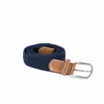 PS_KP805_NAVY - Hidalgo Elastische gevlochten riem, navy — productfoto 11