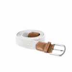 PS_KP805_WHITE - Hidalgo Elastische gevlochten riem, white — productfoto 13