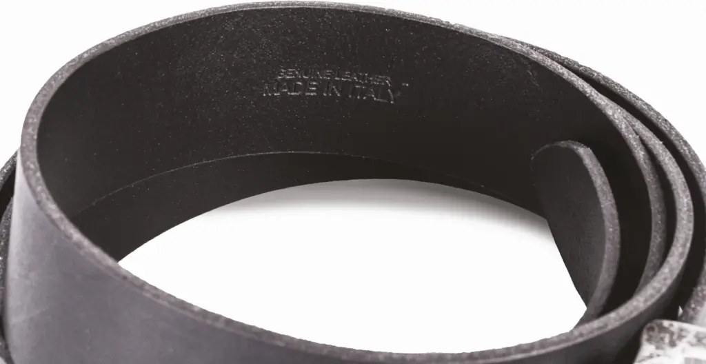 KP812-2_2018 - Hidalgo Riem van leer met onafgewerkte rand - 35 mm — productfoto 2