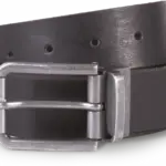 Riem van leer met onafgewerkte rand - 35 mm, black — productfoto 4
