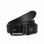 Klassieke, regelbare riem met een afgeronde boord, black — productfoto 2